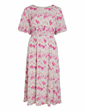 Vilina O-neck 2/4 Midi Dress/dc Vila Pink