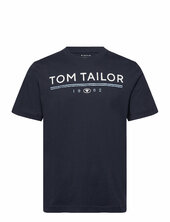 Printed T-shirt Tom Tailor Navy