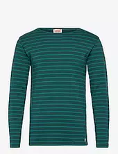 Breton Striped Shirt Héritage Armor Lux Green