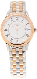 Longines Dameur L4.374.3.91.7 Flagship Hvid/rosaguldtonet Stål Ø30