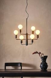 Brisbane Loftlampe Med Wire Black Mdf/metal