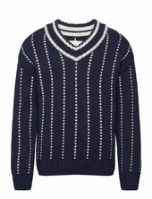 Pinstriped Collegiate V-neck Gant Navy