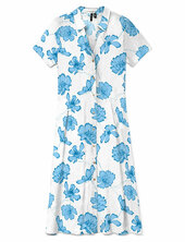 Vmjosie S/s Calf Shirt Dress Wvn Ga Vero Moda Patterned