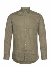 Pure Linen L/s Shirt Lindbergh Green