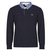 Polo-t-shirts M. Lange ærmer Gant  Reg Chambray Heavy Rugger