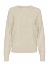 Crdela Knit Pullover Cream Beige