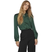 Bluser Vila  Noos Ellette Satin Shirt L/s - Pineneedle