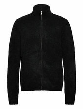 Atlantic Hairy Zip Cardigan Holzweiler Black
