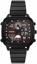 Fossil Herreur Fs5891 Retro Sort/stål