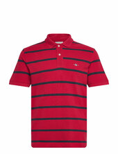 Striped Polo Gant Red