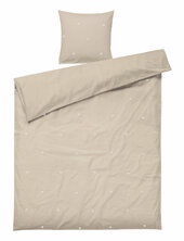 Daisy Bed Linen 140x200 Cm Sand/white Dk Juna Beige