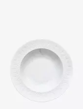 Crispy Porcelain Deep Plate - 1 Pcs Frederik Bagger White