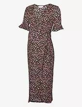 Mlpatrizia Tess 24 Jrs Midi Dress 2f Mamalicious Black