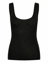 Rwsara Cashmere Blend Sl Tank Top Rosemunde Black