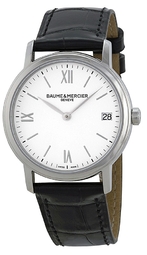 Baume & Mercier Dameur M0a10148 Classima Hvid/læder Ø33 Mm