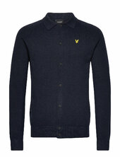 Linen Blend Knitted Shirt Lyle & Scott Navy