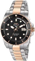 Sector Herreur R3253276002 Sort/rosaguldtonet Stål Ø41 Mm