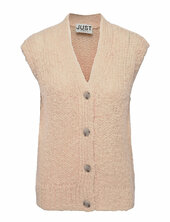 Erida Knit Vest Just Female Beige