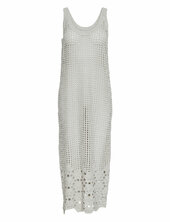 Yasnola Sl Long Knit Dress Yas Cream