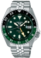 Seiko Herreur Ssk035k1 Sport 5 Grøn/stål Ø42.5 Mm