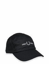 5 Panel Flp Twill Cap Fred Perry Black