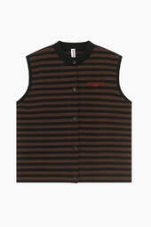 Kodyrs Knit Vest - Black Stripe - Résumé - Stribet S