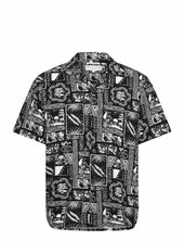 Relaxed Viscose Linen Shirt Tom Tailor Black