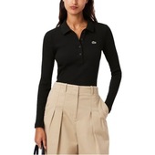 Polo-t-shirts M. Lange ærmer Lacoste  Ribbed Collar Shirt