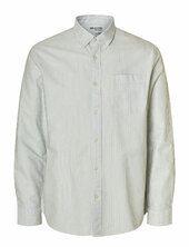 Slhregrick-ox Shirt Ls Noos Selected Green
