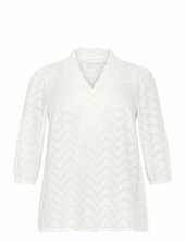 Kcvitana Blouse Kaffe Curve White