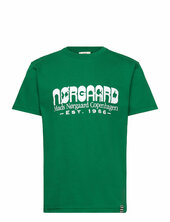 Printed Tee Thorlino Tee Mads Nørgaard Green