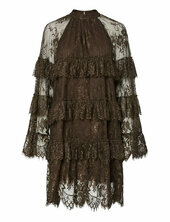 Yaslacey Ls Dress - D2d Yas Brown