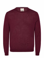Extrafine Merino Wool C-neck Gant Burgundy