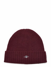 Unisex. Shield Wool Beanie Gant Burgundy