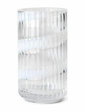 Lyngby Vase H15.5 Cm Swirl Hvid Mundblæst Glas Lyngby Porcelæn