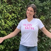 T-shirt "elkesz" Hvid M/ Pink Tekst - Saint Tropez