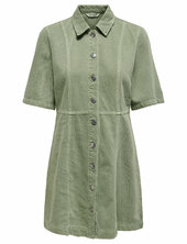 Onlsilla 2/4 Short Button Dress Cc Pnt Only Green