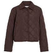 Frakker Vila  Quilted Jacket Quila L/s - Coffee Bean
