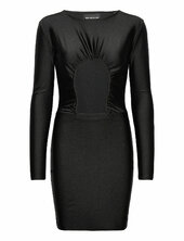 Stretch Jersey Ruche Cut Out Dress Han Kjøbenhavn Black