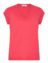 Cc Heart Basic V-neck T-shirt Coster Copenhagen Pink