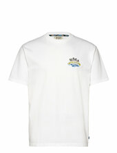 Front And Back Artwork Relaxed Fit T-shirt Scotch & Soda White