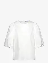 Msjoa Short Sleeve Blouse Minus White