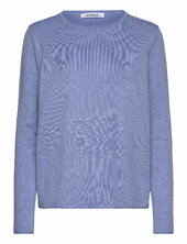 Srmarla O-neck Knit Roll Edge Soft Rebels Blue