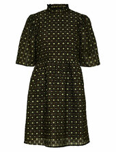 Slfsofine 2/4 Short Jacquard Dress B Selected Black