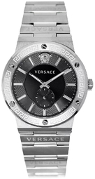 Versace Herreur Vevi00720 Greca Sort/stål Ø41 Mm