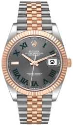 Rolex Herreur 126331-0016 Datejust 41 Wimbledon Grå/18 Karat Rosa