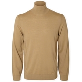 Pullovere Selected  Noos Tray Roll Neck Knit - Kelp