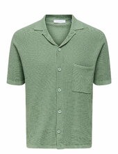 Onstony Reg 12 Ss Waffle Shirt Knit Only & Sons Green