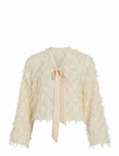 Vifeather L/s Cardigan/dc/ka Vila Cream