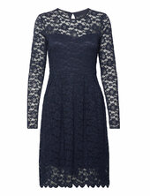 Vikalila L/s Lace Dress - Noos Vila Navy